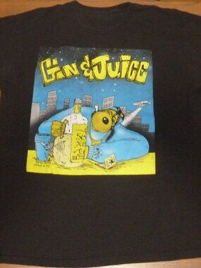 Vintage 1994 Snoop Doggy Dogg Gin & Juice Death Row Records T-Shirt XL